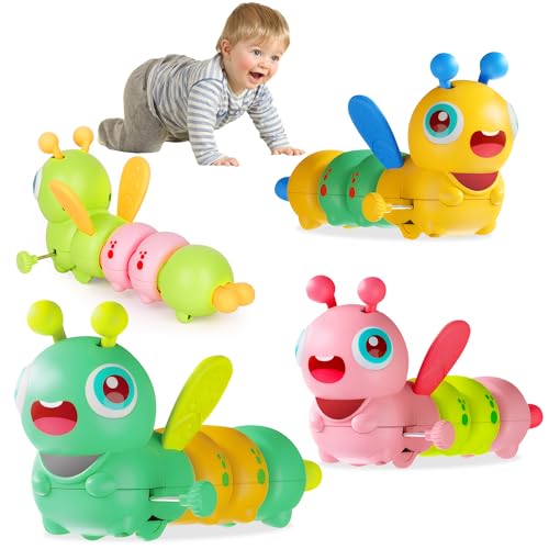 OFUN Baby Spielzeug ab 3 6 9 Monate, Motorikspielzeug Tummy Time Toys, 4 Pack Wind Up Spielzeug für Baby Kinder, Vorschule Kleinkind Aktivitäten, Krabbelspielzeug Geburtstags Geschenk Kinderer OFUN Baby Spielzeug ab 3 6 9 Monate, Motorikspielzeug Tummy Time Toys, 4 Pack Wind Up Spielzeug für Baby Kinder, Vorschule Kleinkind Aktivitäten, Krabbelspielzeug Geburtstags Geschenk Kinderer von OFUN