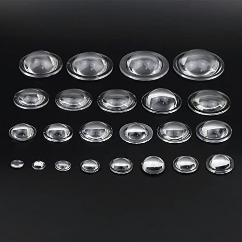 1 Stück 10–38 mm PMMA asphärische flache konvexe Linse for Taschenlampen und Fahrradscheinwerfer – Verbessern Sie Ihre Lichtleistung(18mm x 8.4mm) von OGIZQNHA