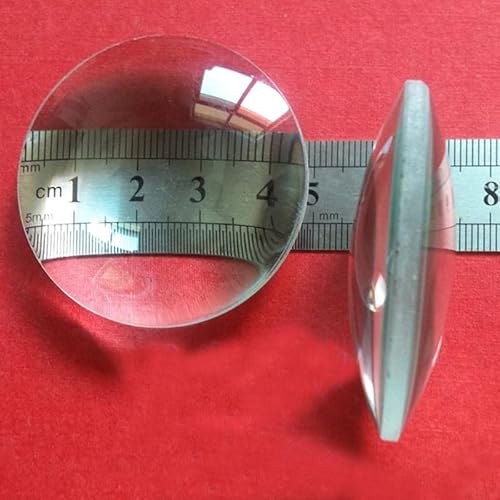50 mm Doppelkonvexlinse – Optische Glaslupe for Optikprojekte | Bikonvexe Sammellinse, 1 Stück von OGIZQNHA