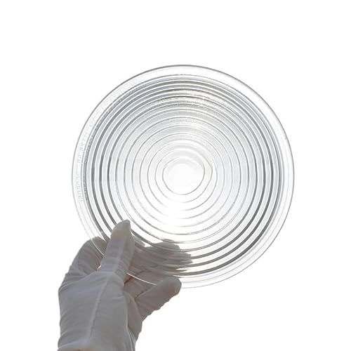 Fresnel-Linse aus Borosilikatglas, 80–300 mm, for Bühnenbeleuchtung und PAR-Lampen – hohe Leistung und Haltbarkeit, 1 Stück(Diameter110mm) von OGIZQNHA
