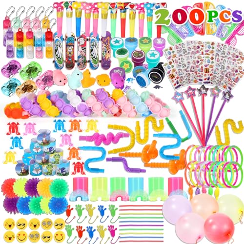 OGNI ORA Kinder-Partytütenfüller, Unisex, 200 Stück, Spielzeug für Jungen und Mädchen, Klassenzimmer, Preise, Belohnungen, Goodie Loot Bag Füller, Geburtstagsparty, Geschenke OGNI ORA Kinder-Partytütenfüller, Unisex, 200 Stück, Spielzeug für Jungen und Mädchen, Klassenzimmer, Preise, Belohnungen, Goodie Loot Bag Füller, Geburtstagsparty, Geschenke von OGNI ORA