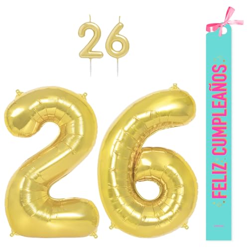 OH YEAH Geburtstagsdekorationsset, goldfarben, 100 cm + Kerzen + Band zum Geburtstag – Party 18 20 30 40 50 60 70 80 90 Jahre – Mann und Frau – geeignet für Helio OH YEAH Geburtstagsdekorationsset, goldfarben, 100 cm + Kerzen + Band zum Geburtstag – Party 18 20 30 40 50 60 70 80 90 Jahre – Mann und Frau – geeignet für Helio von OH YEAH