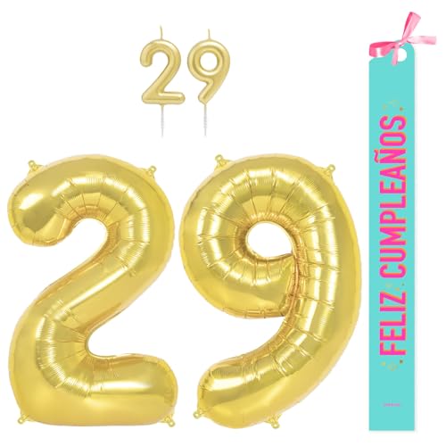 OH YEAH Geburtstagsdekorationsset, goldfarben, 100 cm + Kerzen + Band zum Geburtstag – Party 18 20 30 40 50 60 70 80 90 Jahre – Mann und Frau – geeignet für Helio OH YEAH Geburtstagsdekorationsset, goldfarben, 100 cm + Kerzen + Band zum Geburtstag – Party 18 20 30 40 50 60 70 80 90 Jahre – Mann und Frau – geeignet für Helio von OH YEAH