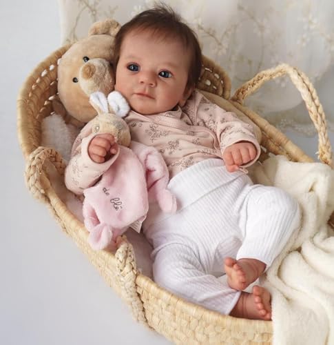 OHIJGN Reborn Baby Doll Like Real Baby 20 Inch Reborn Baby Full Silicone Vinyl Lifelike Washable Movable Realistic Baby Dolls for Toddlers von OHIJGN