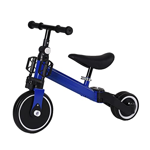 OHMG 3-in-1-Laufrad für Kinder zum Starten, Laufrad für Babys, Spielzeug für Kinder von 10 – 36 Monaten, Spielzeug mit 3 Rädern für Fahrrad, abnehmbare Pedale, Jungen & Mädchen, Geburtstag, von OHMG