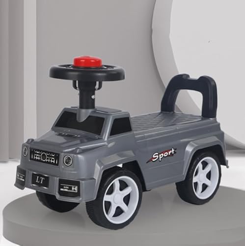 Rutschauto,3-in-1 Rutschfahrzeug mit Schiebegriff,Stauraum&Lenkschieber,Schiebauto mit Hupe & Motorensound,Rutscher Auto für Kinder ab 1 Jahr,Kinderfahrzeug,Bobbycars&Rutscher (Grau-48x22x34cm) Rutschauto,3-in-1 Rutschfahrzeug mit Schiebegriff,Stauraum&Lenkschieber,Schiebauto mit Hupe & Motorensound,Rutscher Auto für Kinder ab 1 Jahr,Kinderfahrzeug,Bobbycars&Rutscher (Grau-48x22x34cm) von OHMG