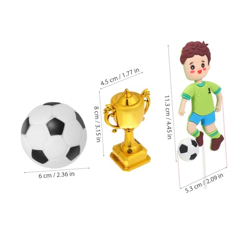 OHPHCALL Fußball Geburtstagsdekorationen Wiederverwendbare Fußball Geburtstagstorten Deko aus Kunststoff Anpassbar für Geburtstagsfeier Einfache Montage für Sportliches OHPHCALL Fußball Geburtstagsdekorationen Wiederverwendbare Fußball Geburtstagstorten Deko aus Kunststoff Anpassbar für Geburtstagsfeier Einfache Montage für Sportliches von OHPHCALL