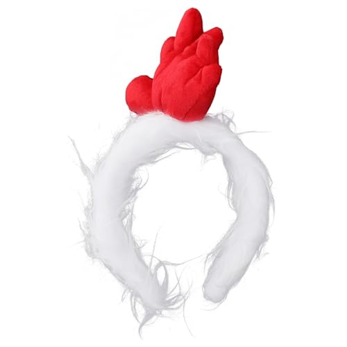 OHPHCALL Huhn-Stirnband Hahn-Stirnband Hahn-Tier-Haarband 3D-Haarband Huhn-Kopfschmuck Huhn-Cosplay-Kostüm Für Ostern Kostümparty OHPHCALL Huhn-Stirnband Hahn-Stirnband Hahn-Tier-Haarband 3D-Haarband Huhn-Kopfschmuck Huhn-Cosplay-Kostüm Für Ostern Kostümparty von OHPHCALL