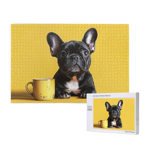 A Little Dog 1000 Puzzles für Erwachsene - herausfordernde Puzzles, perfekt für Spieleabende - fertige Puzzleformate von 29,5 x 19,7 von OIBNKCN