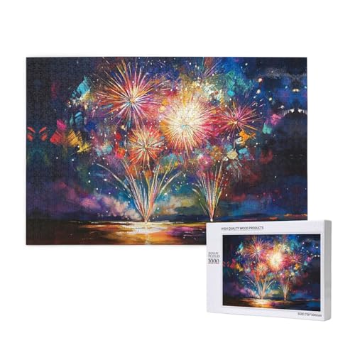 Colorful Fireworks Blooming 1000 Adult Puzzles - Challenging Puzzles, Perfect for Game Nights - Completed Puzzle Sizes of 29.5 x 19.7 Colorful Fireworks Blooming 1000 Adult Puzzles - Challenging Puzzles, Perfect for Game Nights - Completed Puzzle Sizes of 29.5 x 19.7 von OIBNKCN