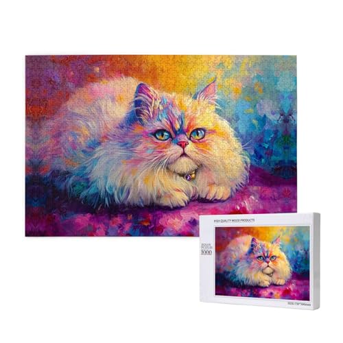 Ein weiches kleines Kätzchen, 1000 Erwachsenen-Puzzles, anspruchsvolle Puzzles, perfekt für Spieleabende, fertige Puzzle-Größen von 29,5 x 19,7 cm Ein weiches kleines Kätzchen, 1000 Erwachsenen-Puzzles, anspruchsvolle Puzzles, perfekt für Spieleabende, fertige Puzzle-Größen von 29,5 x 19,7 cm von OIBNKCN
