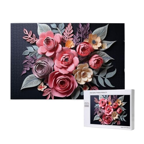 Mysterious Bouquet 1000 Erwachsenenpuzzles – Herausfordernde Puzzles, perfekt für Spieleabende – fertige Puzzle-Größen von 29,5 x 19,7 cm Mysterious Bouquet 1000 Erwachsenenpuzzles – Herausfordernde Puzzles, perfekt für Spieleabende – fertige Puzzle-Größen von 29,5 x 19,7 cm von OIBNKCN