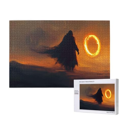 Mysterious Figure 1000 Erwachsenenpuzzles – Herausfordernde Puzzles, perfekt für Spieleabende – fertige Puzzle-Größen von 29,5 x 19,7 cm von OIBNKCN