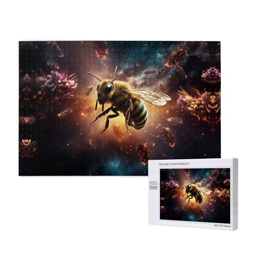 Mysterious and Evil Bees 1000 Erwachsenenpuzzles - Herausfordernde Puzzles, perfekt für Spieleabende - Fertige Puzzle-Größen von 29,5 x 19,7 von OIBNKCN