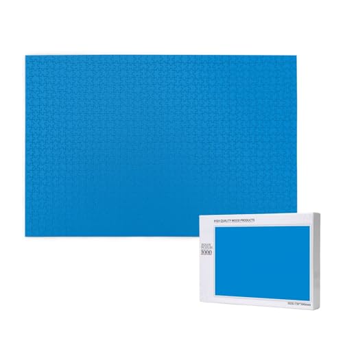 Naturblaue Farbe, 1000 Puzzles für Erwachsene, anspruchsvolle Puzzles, perfekt für Spieleabende, fertige Puzzle-Größen von 29,5 x 19,7 cm von OIBNKCN
