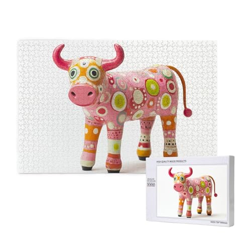 Niedliche, bunte Waden-Puzzles für Erwachsene, 1000 Puzzles, anspruchsvolle Puzzles, perfekt für Spieleabende, fertige Puzzle-Größen von 29,5 x 19,7 cm von OIBNKCN