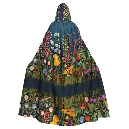 OIBNKCN Bestickte Blumencluster, geeignet für Männer und Frauen, Kapuzenmäntel für Erwachsene, Umhang, Ritter, stilvolle und coole Rollenspiel-Kostüme OIBNKCN Bestickte Blumencluster, geeignet für Männer und Frauen, Kapuzenmäntel für Erwachsene, Umhang, Ritter, stilvolle und coole Rollenspiel-Kostüme von OIBNKCN