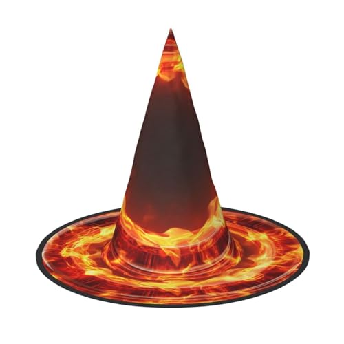 OIBNKCN Brennender Ring des Feuers, Halloween-Hut, Hexenhut, perfekt für Frauen, Männer, Hexenhut, Dekoration zum Aufhängen und für Partys OIBNKCN Brennender Ring des Feuers, Halloween-Hut, Hexenhut, perfekt für Frauen, Männer, Hexenhut, Dekoration zum Aufhängen und für Partys von OIBNKCN