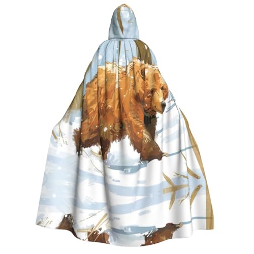 OIBNKCN Cartoon Teddybären Halloween Kapuzenmantel für Erwachsene Männer Frauen Weihnachten Hoodies Umhang Rollenspiel Kostüme von OIBNKCN