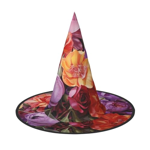 OIBNKCN Charmanter und edler Blumenstrauß, Halloween-Hut, Hexenhut, perfekt für Frauen, Männer, Hexenhut, Dekoration zum Aufhängen und für Partys OIBNKCN Charmanter und edler Blumenstrauß, Halloween-Hut, Hexenhut, perfekt für Frauen, Männer, Hexenhut, Dekoration zum Aufhängen und für Partys von OIBNKCN