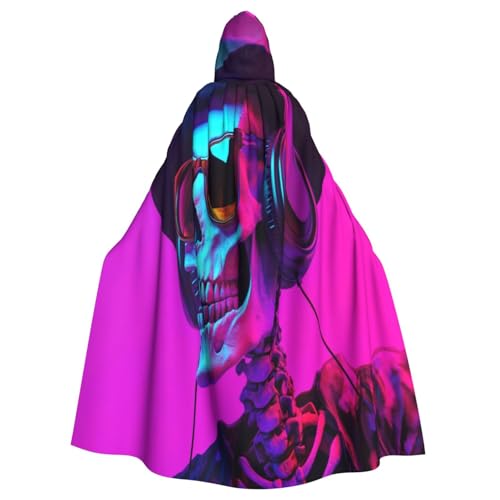 OIBNKCN Cooler geheimnisvoller Skelett-Kapuzenumhang für Damen und Herren, langlebiger und stilvoller schwarzer Umhang mit Kapuze für Halloween, Cosplay und mehr. OIBNKCN Cooler geheimnisvoller Skelett-Kapuzenumhang für Damen und Herren, langlebiger und stilvoller schwarzer Umhang mit Kapuze für Halloween, Cosplay und mehr. von OIBNKCN