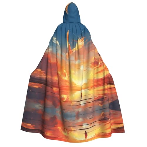 OIBNKCN Der Adler fliegende Halloween Kapuzenmantel für Erwachsene Männer Frauen Weihnachten Hoodies Umhang Rollenspiel Kostüme von OIBNKCN