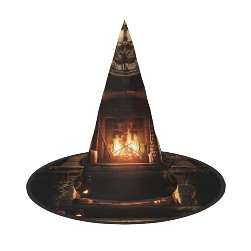 OIBNKCN Der alte Zauberofen Halloween-Hut Hexenhut – perfekt für Frauen, Männer, Hexenhut, Dekoration zum Aufhängen und für Partys OIBNKCN Der alte Zauberofen Halloween-Hut Hexenhut – perfekt für Frauen, Männer, Hexenhut, Dekoration zum Aufhängen und für Partys von OIBNKCN