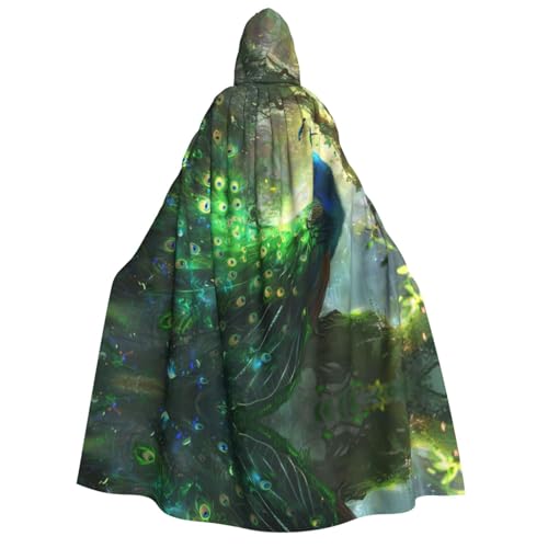 OIBNKCN Der edle Pfau Halloween Kapuzenmantel für Erwachsene, Männer und Frauen, Weihnachten Hoodies, Umhang, Rollenspiel Kostüme OIBNKCN Der edle Pfau Halloween Kapuzenmantel für Erwachsene, Männer und Frauen, Weihnachten Hoodies, Umhang, Rollenspiel Kostüme von OIBNKCN