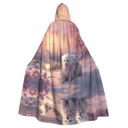 OIBNKCN Der niedliche kleine Bär im Schnee ist sowohl für Männer als auch für Frauen geeignet, Kapuzenmäntel für Erwachsene, Umhänge, Ritter, stilvolle und coole Rollenspiel-Kostüme OIBNKCN Der niedliche kleine Bär im Schnee ist sowohl für Männer als auch für Frauen geeignet, Kapuzenmäntel für Erwachsene, Umhänge, Ritter, stilvolle und coole Rollenspiel-Kostüme von OIBNKCN