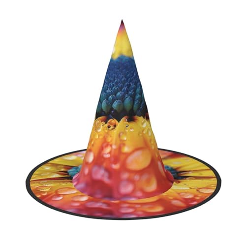 OIBNKCN Dew Chrysantheme Halloween Hut Hexenhut - Perfekt für Frauen, Männer, Hexenhut Dekor zum Aufhängen und Party OIBNKCN Dew Chrysantheme Halloween Hut Hexenhut - Perfekt für Frauen, Männer, Hexenhut Dekor zum Aufhängen und Party von OIBNKCN