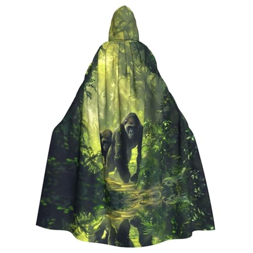 OIBNKCN Die Gorilla-Kreuzung ist sowohl für Männer als auch für Frauen geeignet, Kapuzenmäntel für Erwachsene, Umhänge, Ritter, stilvolle und coole Rollenspiel-Kostüme OIBNKCN Die Gorilla-Kreuzung ist sowohl für Männer als auch für Frauen geeignet, Kapuzenmäntel für Erwachsene, Umhänge, Ritter, stilvolle und coole Rollenspiel-Kostüme von OIBNKCN