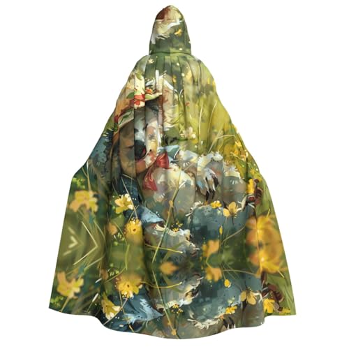 OIBNKCN Die Ölgemälde Puppe Halloween Kapuzenmantel für Erwachsene Männer Frauen Weihnachten Hoodies Umhang Rollenspiel Kostüme von OIBNKCN