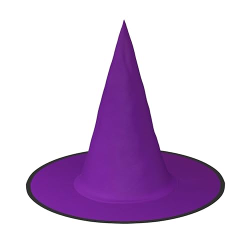 OIBNKCN Dunkelvioletter Halloween-Hut, Hexenhut, perfekt für Frauen, Männer, Hexenhut, Dekoration zum Aufhängen und für Partys von OIBNKCN