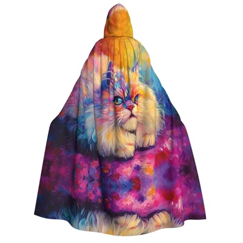 OIBNKCN Ein weiches kleines Kätzchen-Halloween-Kapuzenmantel für Erwachsene, Männer und Frauen, Weihnachts-Kapuzenpullover, Umhang, Rollenspiel-Kostüme OIBNKCN Ein weiches kleines Kätzchen-Halloween-Kapuzenmantel für Erwachsene, Männer und Frauen, Weihnachts-Kapuzenpullover, Umhang, Rollenspiel-Kostüme von OIBNKCN
