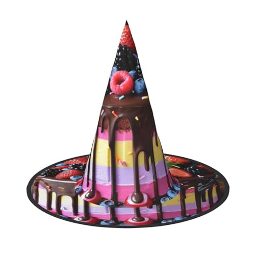 OIBNKCN Erdbeerkuchen-Halloween-Hut, Hexenhut, perfekt für Frauen, Männer, Hexenhut, Dekoration zum Aufhängen und für Partys OIBNKCN Erdbeerkuchen-Halloween-Hut, Hexenhut, perfekt für Frauen, Männer, Hexenhut, Dekoration zum Aufhängen und für Partys von OIBNKCN