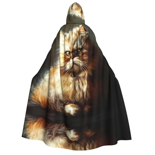 OIBNKCN Ernsthafte und fokussierte kleine Katze Halloween Kapuzenmantel für Erwachsene Männer Frauen Weihnachten Hoodies Umhang Rollenspiel Kostüme OIBNKCN Ernsthafte und fokussierte kleine Katze Halloween Kapuzenmantel für Erwachsene Männer Frauen Weihnachten Hoodies Umhang Rollenspiel Kostüme von OIBNKCN