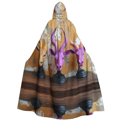 OIBNKCN Farbenfroher Antilopenkopf-Halloween-Bademantel mit Kapuze für Erwachsene, Männer und Frauen, Weihnachts-Kapuzenpullover, Umhang, Rollenspiel-Kostüme OIBNKCN Farbenfroher Antilopenkopf-Halloween-Bademantel mit Kapuze für Erwachsene, Männer und Frauen, Weihnachts-Kapuzenpullover, Umhang, Rollenspiel-Kostüme von OIBNKCN