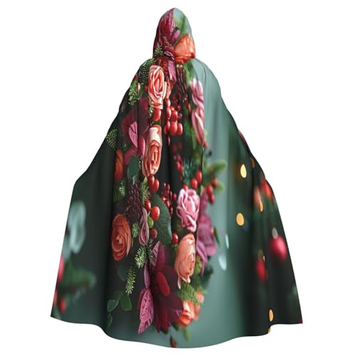 OIBNKCN Farbenfroher Blumenstrauß-Umhang mit Kapuze für Damen und Herren, langlebiger und stilvoller schwarzer Umhang mit Kapuze für Halloween, Cosplay und mehr. OIBNKCN Farbenfroher Blumenstrauß-Umhang mit Kapuze für Damen und Herren, langlebiger und stilvoller schwarzer Umhang mit Kapuze für Halloween, Cosplay und mehr. von OIBNKCN