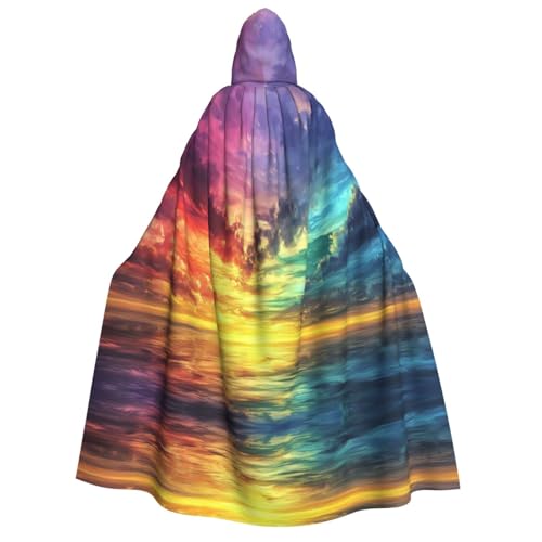 OIBNKCN Farbenfroher Halloween-Bademantel mit Kapuze für Erwachsene, Männer und Frauen, Weihnachts-Kapuzenpullover, Umhang, Rollenspiel-Kostüme OIBNKCN Farbenfroher Halloween-Bademantel mit Kapuze für Erwachsene, Männer und Frauen, Weihnachts-Kapuzenpullover, Umhang, Rollenspiel-Kostüme von OIBNKCN