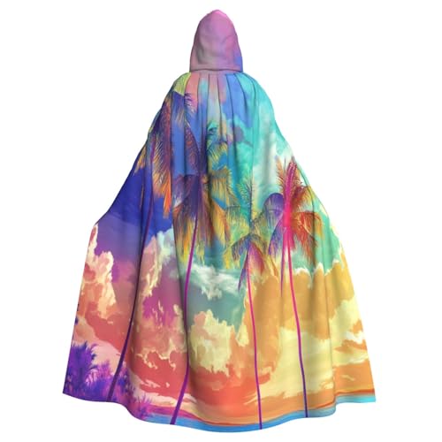 OIBNKCN Farbenfroher Kokosnussbaum-Umhang mit Kapuze für Damen und Herren, langlebiger und stilvoller schwarzer Umhang mit Kapuze für Halloween, Cosplay und mehr. OIBNKCN Farbenfroher Kokosnussbaum-Umhang mit Kapuze für Damen und Herren, langlebiger und stilvoller schwarzer Umhang mit Kapuze für Halloween, Cosplay und mehr. von OIBNKCN