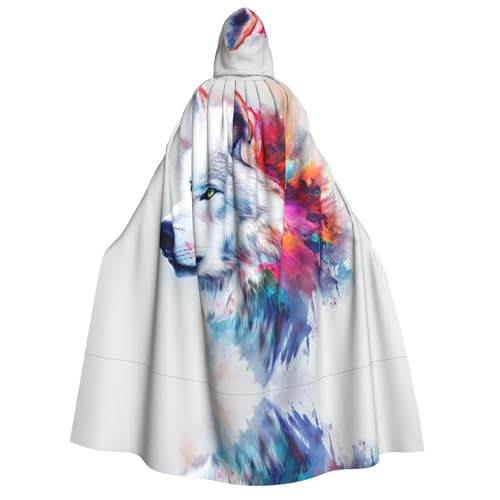 OIBNKCN Gentle Samoyed Dog Halloween Hooded Robe for Adults Men Women Christmas Hoodies Cloaks Role-playing Costumes von OIBNKCN