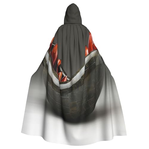 OIBNKCN Glasprodukte Kapuzenumhang für Damen und Herren, langlebiger und stilvoller schwarzer Umhang mit Kapuze für Halloween, Cosplay und mehr. von OIBNKCN