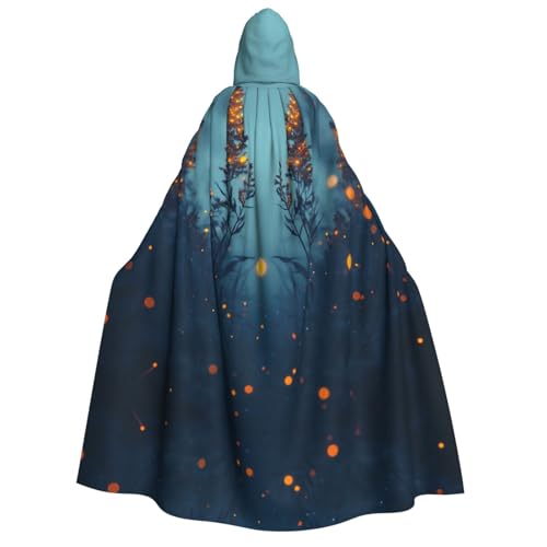OIBNKCN Glühwürmchen unter dem Glühen Halloween Kapuzenmantel für Erwachsene Männer Frauen Weihnachten Hoodies Umhang Rollenspiel Kostüme von OIBNKCN
