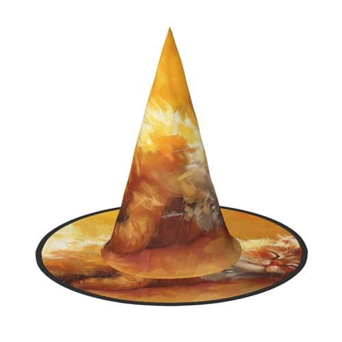 OIBNKCN Goldener Kätzchen-Halloween-Hut, Hexenhut, perfekt für Frauen, Männer, Hexenhut, Dekoration zum Aufhängen und für Partys OIBNKCN Goldener Kätzchen-Halloween-Hut, Hexenhut, perfekt für Frauen, Männer, Hexenhut, Dekoration zum Aufhängen und für Partys von OIBNKCN