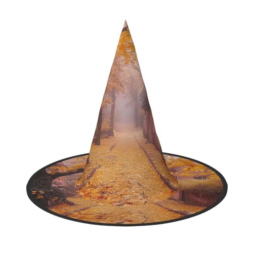 OIBNKCN Halloween-Hut mit Herbstblättern, Hexenhut, perfekt für Frauen, Männer, Hexenhut, Dekoration zum Aufhängen und für Partys OIBNKCN Halloween-Hut mit Herbstblättern, Hexenhut, perfekt für Frauen, Männer, Hexenhut, Dekoration zum Aufhängen und für Partys von OIBNKCN