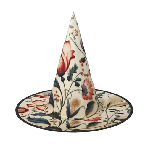 OIBNKCN Halloween-Hut mit antiken Blumenmustern – perfekt für Frauen, Männer, Hexenhut, Dekoration zum Aufhängen und für Partys OIBNKCN Halloween-Hut mit antiken Blumenmustern – perfekt für Frauen, Männer, Hexenhut, Dekoration zum Aufhängen und für Partys von OIBNKCN
