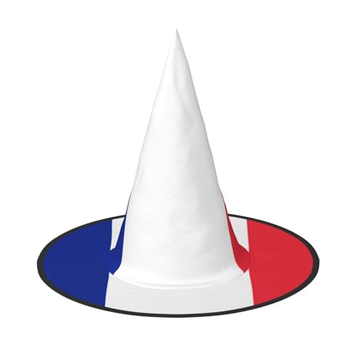 OIBNKCN Halloween-Hut mit französischer Flagge, perfekt für Frauen, Männer, Hexenhut, Dekoration zum Aufhängen und für Partys OIBNKCN Halloween-Hut mit französischer Flagge, perfekt für Frauen, Männer, Hexenhut, Dekoration zum Aufhängen und für Partys von OIBNKCN