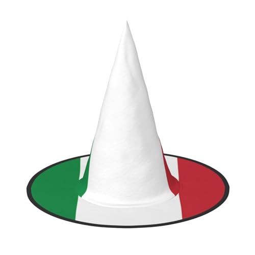 OIBNKCN Halloween-Hut mit italienischer Flagge, perfekt für Frauen, Männer, Hexenhut, Dekoration zum Aufhängen und für Partys OIBNKCN Halloween-Hut mit italienischer Flagge, perfekt für Frauen, Männer, Hexenhut, Dekoration zum Aufhängen und für Partys von OIBNKCN