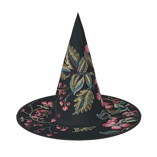 OIBNKCN Hexenhut mit antiken bestickten Blumen, perfekt für Frauen, Männer, Hexenhut, Dekoration zum Aufhängen und für Partys OIBNKCN Hexenhut mit antiken bestickten Blumen, perfekt für Frauen, Männer, Hexenhut, Dekoration zum Aufhängen und für Partys von OIBNKCN