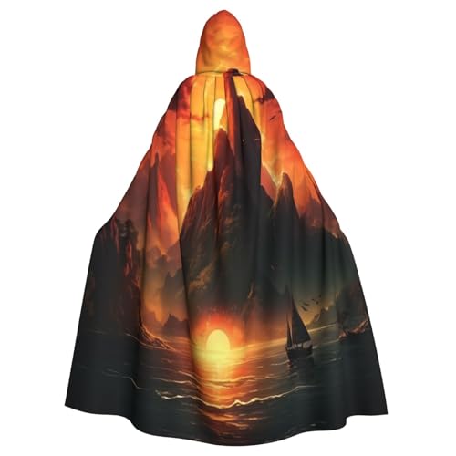 OIBNKCN Mountain Range leuchtender Kapuzenumhang für Damen und Herren, langlebiger und stilvoller schwarzer Umhang mit Kapuze für Halloween, Cosplay und mehr. OIBNKCN Mountain Range leuchtender Kapuzenumhang für Damen und Herren, langlebiger und stilvoller schwarzer Umhang mit Kapuze für Halloween, Cosplay und mehr. von OIBNKCN